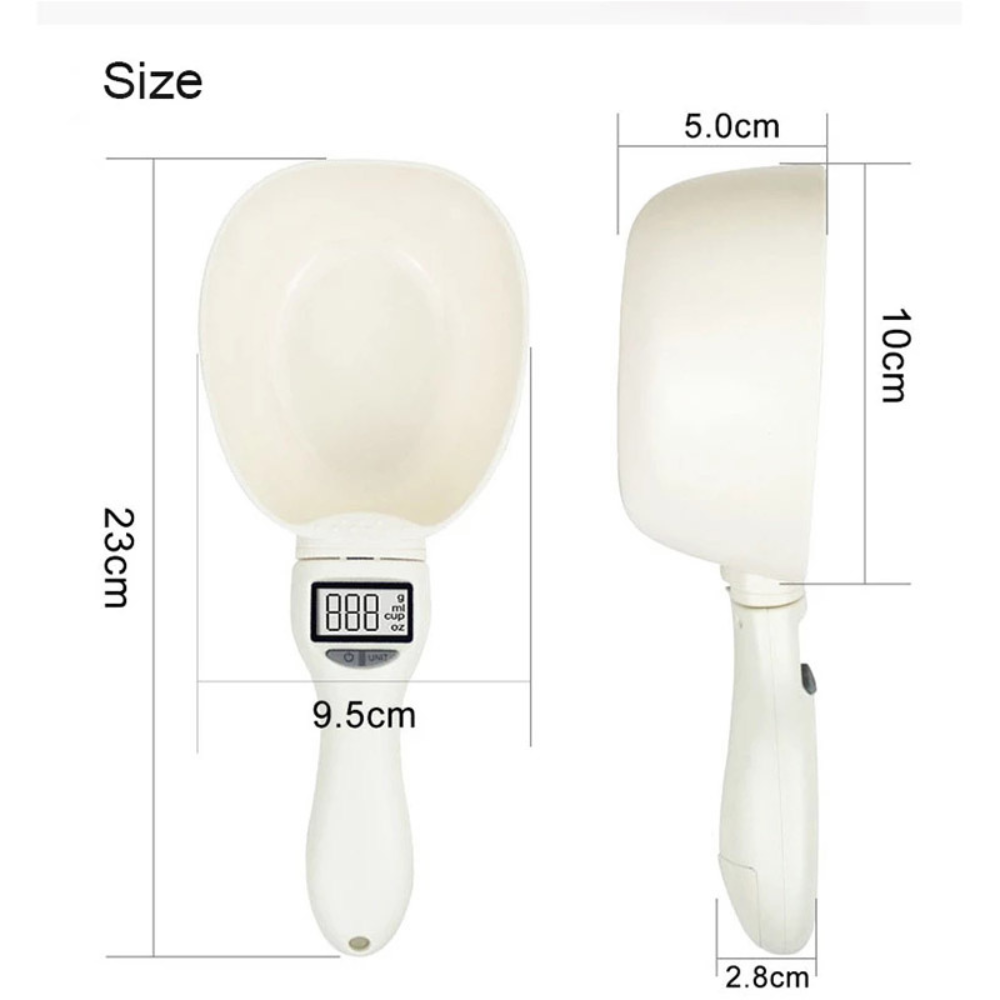 Electronic Dog Food Measuring Scoop Scale