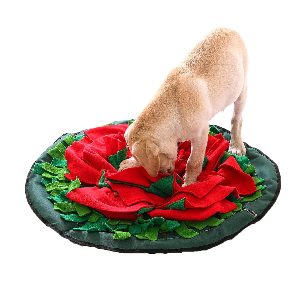 27in Round Rose Flower Snuffle Mat