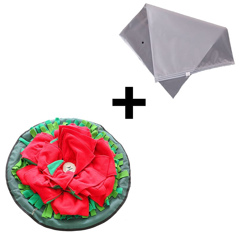 27in Round Rose Flower Snuffle Mat