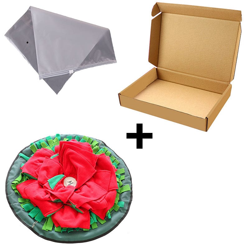 27in Round Rose Flower Snuffle Mat