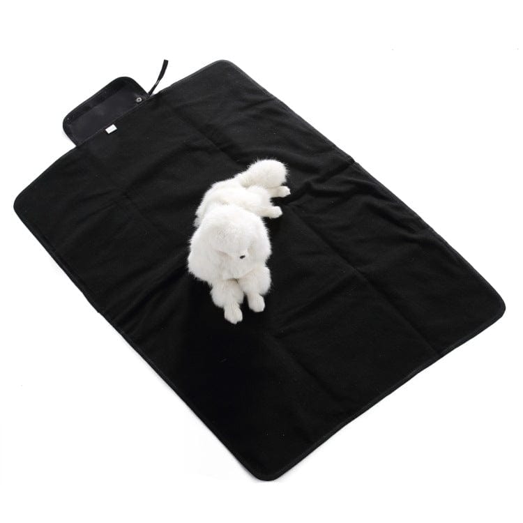 Black / M Foldable Pet Mat Outdoor Waterproof Dog Mat