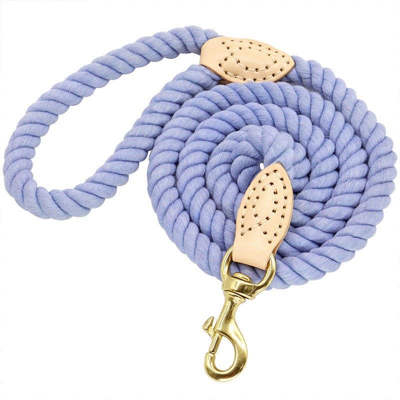 Blue 5ft Multi-color cotton pet long leash dog leash