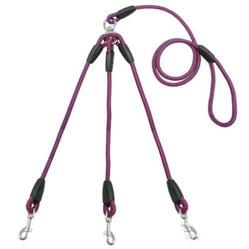 Dual Color 3 Way Adjustable Dog Rope leash