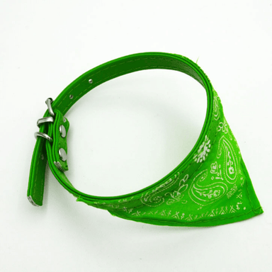 Green Colorful Pet Triangle Scarf Dog Saliva Towel