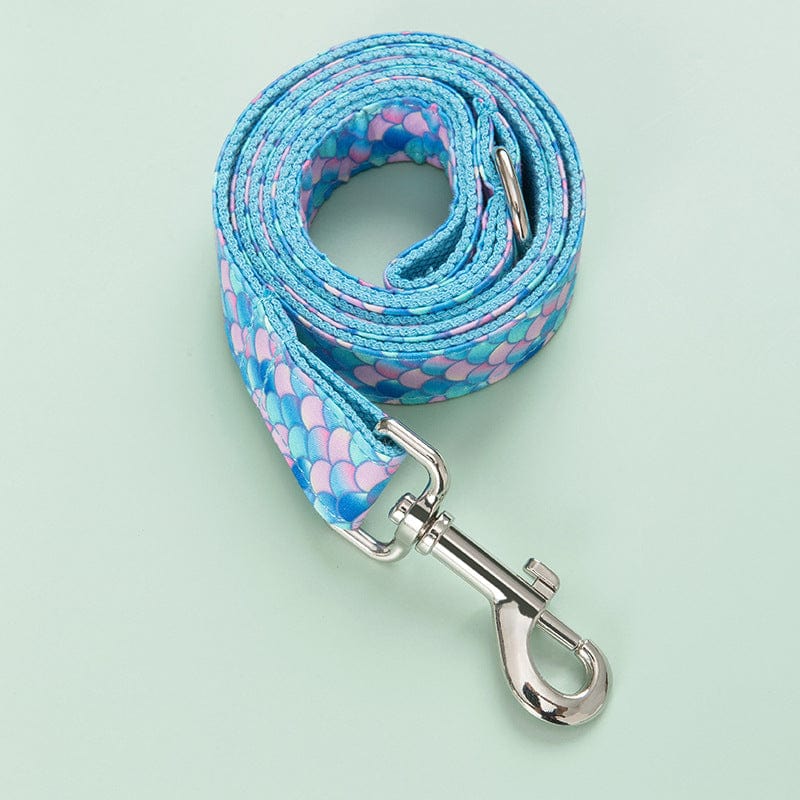 Mermaid Dog Collar and Leash Set