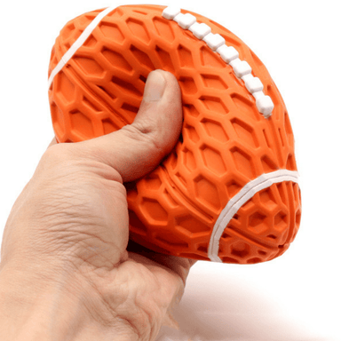 Orange / Small Pet Toy Resistant To Bite And Vocal Rugby Dog To Relieve Boredom
