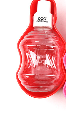 Red / 250ml Traveling dog hanging water bottle