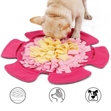 Rose Red Flower type sniffing pet mat
