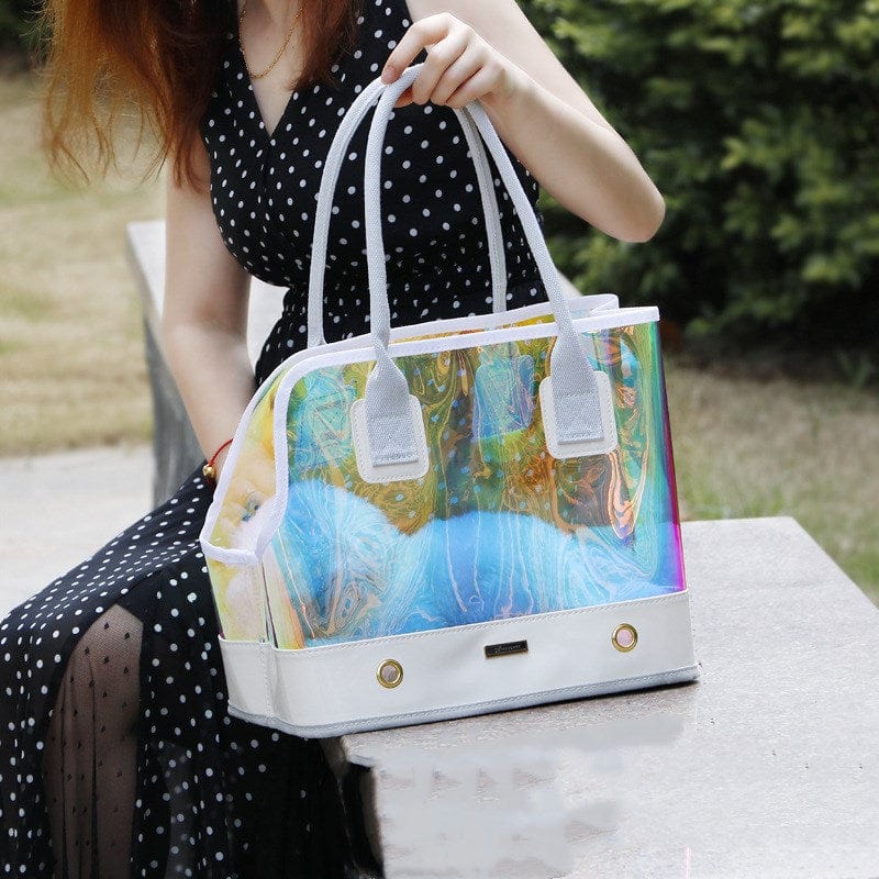 Transparent bag for dog go out