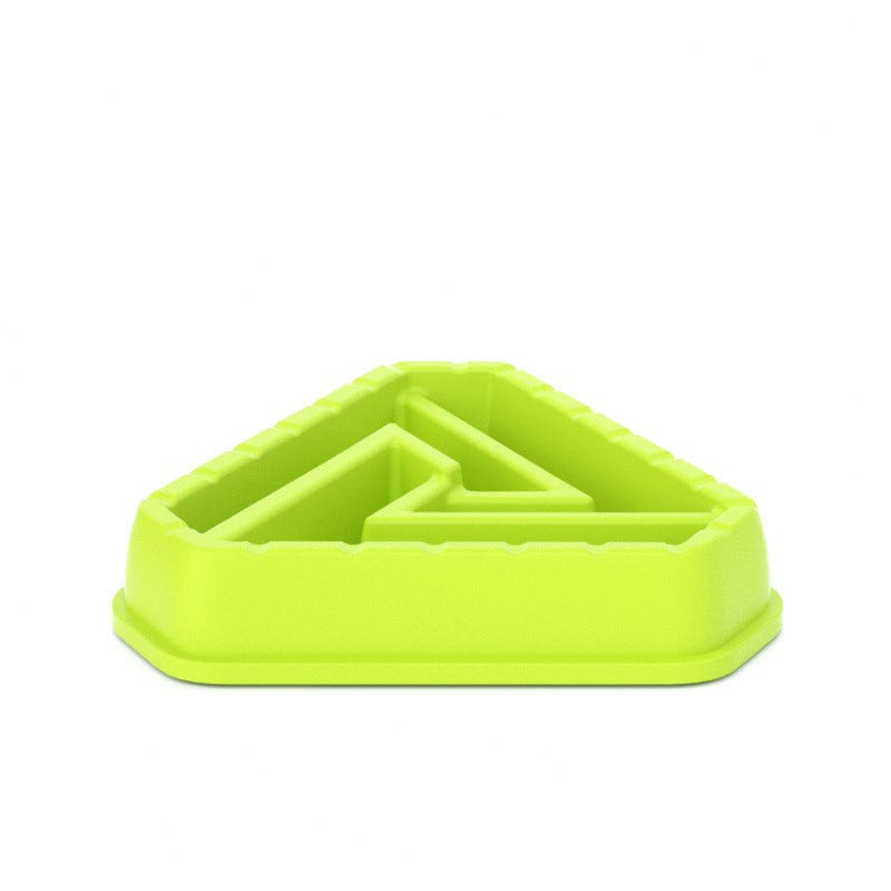 Triangle Shaped Slow Feeder Bowl