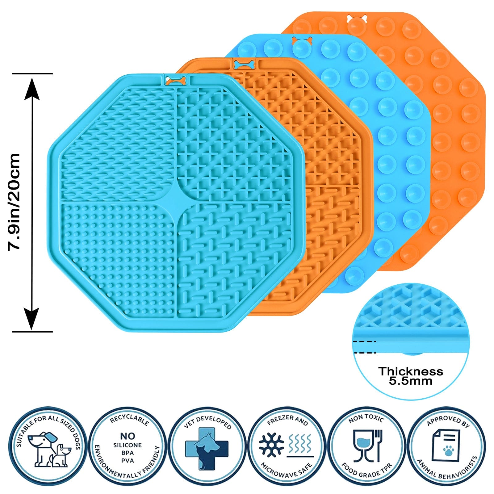 Pet 4 In 1 Silicone Slow Food Bowl With Suction Pad