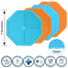 Pet 4 In 1 Silicone Slow Food Bowl With Suction Pad