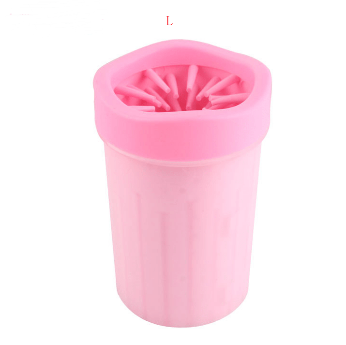 Pink B / L Silicone Dog Paw Washer Cup