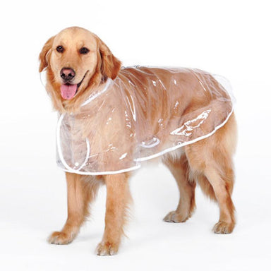 White / 7XL Waterproof Raincoat for Medium- sized Dogs